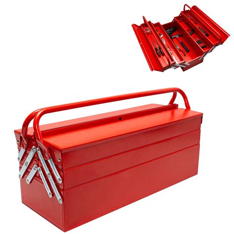 portable tool box metal|foldable metal tool tote box.